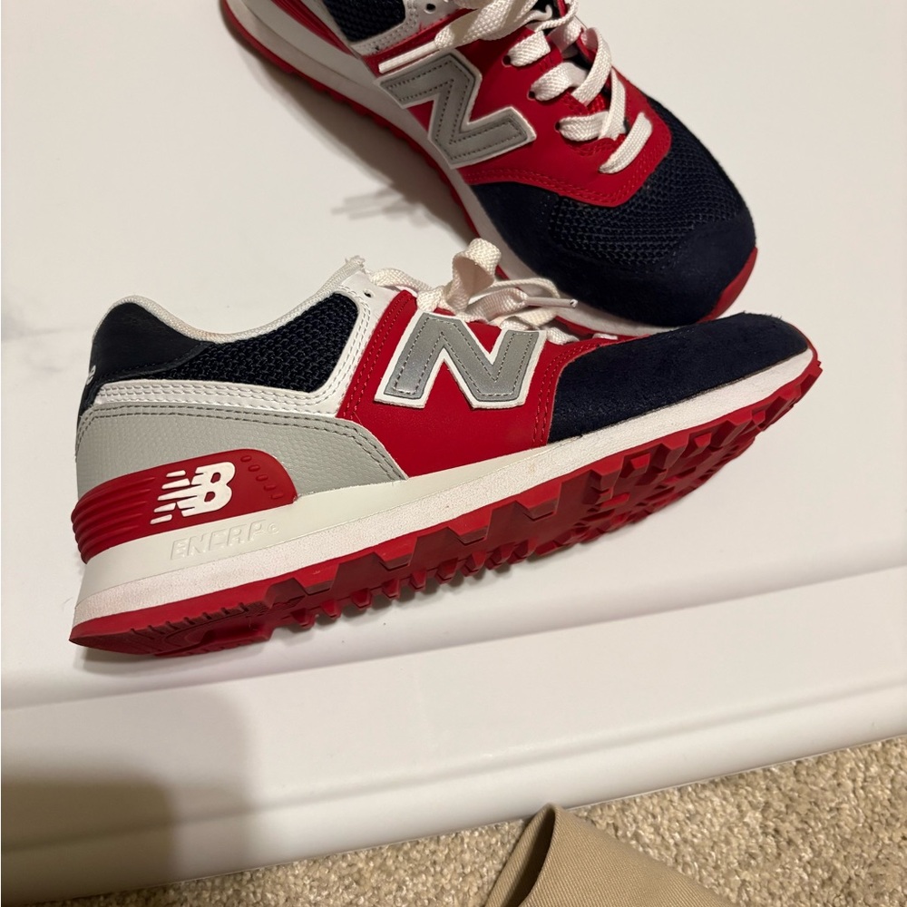 New Balance Red and Navy Sneakers